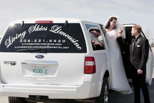 Wedding limo